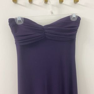 Purple halter formal dress